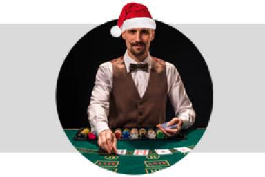Noël est célébré chez tous les meilleurs fournisseurs blackjack live !